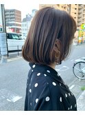 ナチュラルボブとベージュカラー