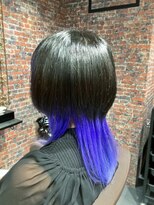 エデン(EDEN)&nbsp;派手髪マッシュウルフ/インナー推しカラー/梵天竜胆