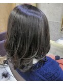 スモーキーグレージュ☆ふんわりミディアム