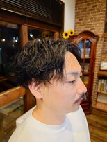 ラボーテイサミヘアーイースト(La.beaut'e ISAMI HAIR EAST) ウルフマッシュパーマハイライト〈理容室〉東浦和メンズ