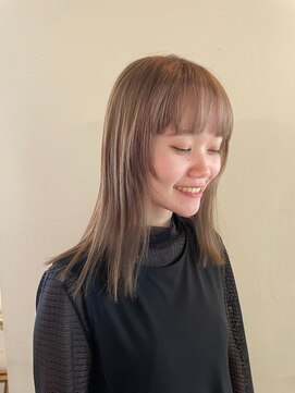 美容室 はなこ ミルクティーブロンド【新潟/ハイトーン/ミディアム】