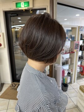 クオリス 上板橋店(QUALIS) 大人丸みボブ美人透明感髪質改善ニュアンスカラーくすみカラー