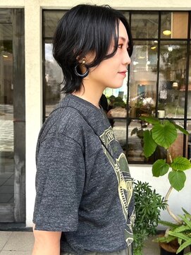 モク 京都北白川店(MOK) 【ショートレイヤー】束感スタイリング