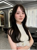 博多/福岡/韓国ヘア/前髪顔周りカット/レイヤー/透明感カラー