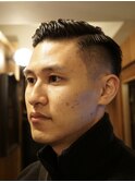 バーバースタイル　Barber　理容室　刈り上げショート　パーマ