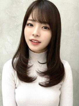 ミラリー トウキョウ(Mirareee Tokyo) 20代30代40代◎前髪パーマ韓国風巻きくすみベージュお団子ヘア