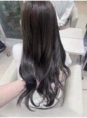 透け感グレージュ