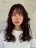 (前髪美髪フルセット)透明感カラー＋髪質改善tr+前髪スト+前髪カット