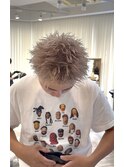 スパイキーショート/ハイトーンショート/ホワイトベージュ