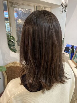 シェノン 赤羽店(CHAINON) くびれミディナチュラルハイライトココアブラウン赤羽