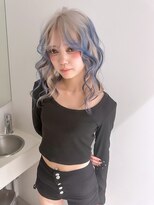 キオク(KIOX)&nbsp;ブルーカラー/水色カラー/名古屋美容室/栄美容室