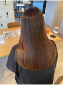 髪質改善トリートメント×ブラウンカラー