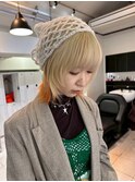 表参道/着物ヘア/ダークアッシュ/ミディアムレイヤーカット/渋谷