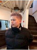 MEN’S HAIR/サーフカール/刈り上げセンターパート/心斎橋