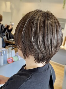 コノアラボ 守谷店(Conoah labo) くびれヘア/アプリコットオレンジ/ハイライトカラー/守谷/白髪