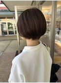 【岡谷市イルフプラザ1F/美容室マルシェ】_ショートボブ