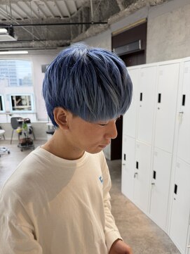 リミットバイアフィナー 大宮店(limit by Afinar) 透明感ブルーグラデーション×ナチュラルマッシュ