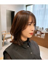 キミトヘアデザインアンドスパ(Kimito Hair design&spa)&nbsp;ミディアムレイヤー/くびれヘア