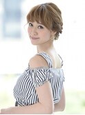ゆるふわ大人編み込みヘアセット
