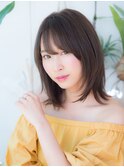 ミディアムレイヤースタイル