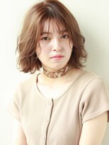 [K-two青山]丸顔を生かすシースルー&外ハネ愛されボブ[表参道]