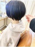 大人かわいい小顔丸みのあるショートボブ　20代30代40代