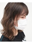 ワンブリーチから作る柔らかブラウンベージュ