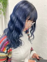 プライズ 表参道原宿店(prize)&nbsp;韓国風ネイビーブルー寒色系カラーイルミナカラー