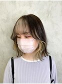 ■フェイスフレーミング 切りっぱなしボブ