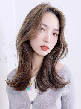 アイティーバイアルバム 下北沢店(IT by ALBUM) アッシュグレーワンホンヘア_チェリーブラウンフェミニン_9186