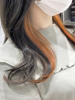 ミモザ(Mimosa)&nbsp;《Mimosa》インナーカラー×オレンジ