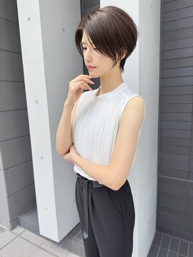 フレーム ヘア ルーム 天王寺駅前店(FRAME hair room) 前髪長めハンサムショート