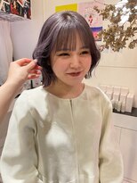 タッセルボブとラベンダーグレージュ