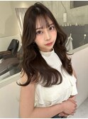 ★魅力倍増カールセミディシアーカラー姫カットダークアッシュ★