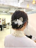 熊本ami呼ばれアレンジゆるふわシニヨン