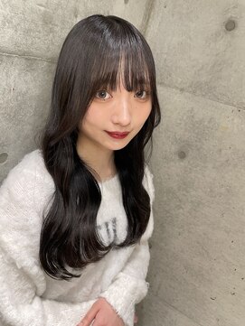 ロンドメリア 天神大名店(Lond Melia) イメチェンヘアスタイル美髪のススメワイドバングブルーブラック