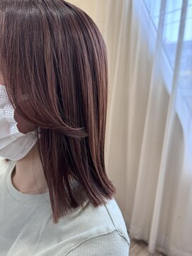 ラボヌールヘアーノーブル 新越谷店(La Bonheur hair noble) 切りっぱなしミディアム/極上髪質改善【美髪】【イメチェン】