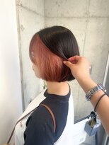 キャンバスアニュー 川崎(canvas anew.) フェイスフレーミング インナーカラー サーモンピンク/川崎