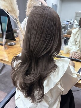 ヴェルダ 池袋店(verda) ブリーチなしダブルカラーRiko  ミルクティーグレージュ