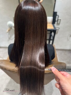 ジル アンク(Jill ankh) 《姫路　Jillankh》グレージュブラウン　ダブルカラー　髪質改善