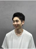 ダークアッシュ/アッシュブラック/カルマパーマ/ベリーショート
