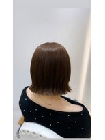 ジーナ 博多筑紫口(Zina)&nbsp;ぱつっと切りっぱなしボブも可愛過ぎます♪YURI/博多美容室