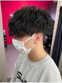 マッシュヘア/波巻きパーマ/men's/スパイラルパーマ