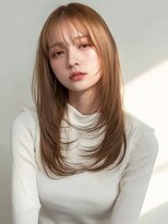ヘアメイク アージュ 天神西通り店(HAIR MAKE age)&nbsp;ハイトーンカラー ベージュ レイヤーカット 20代 ブリーチ