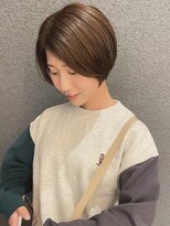 ヘアメイクエシェル 小松店(Hair Make e‐shell)&nbsp;くすみベージュ×大人ハンサムショート