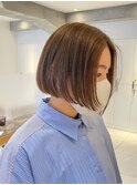 小顔見えナチュラルボブ
