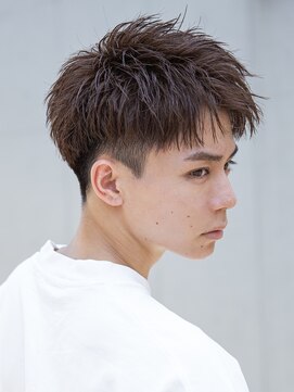 シティ メンズ(CITY men's) メンズ刈り上げニュアンスパーマツーブロックセンターパート