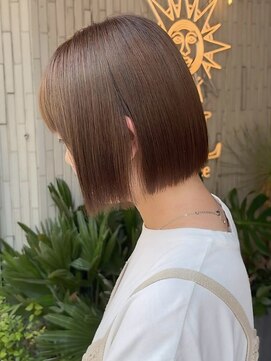 ヘアプレイスソル (HAIR PLACE SoL) ショートボブストレート/透明感ベージュアッシュ