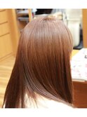 ベージュ×ピンクアッシュで透明感が倍増!