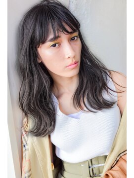 アリー 原宿 表参道(ALLY) [ALLY阿部]人気No1 地毛風暗髪グレージュ×シースルーバング 2